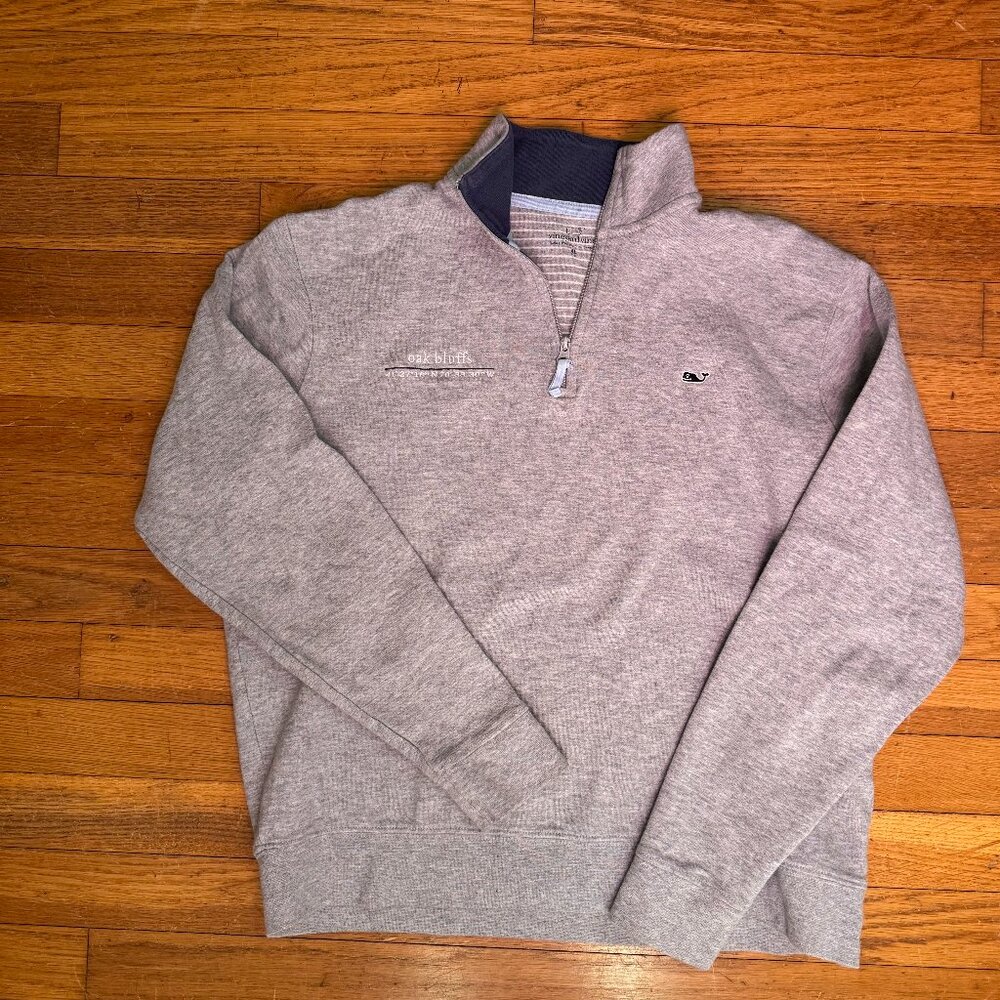 Vineyard Vines Oak Bluffs Coordinates Collared Quarter Zip Sweatshirt